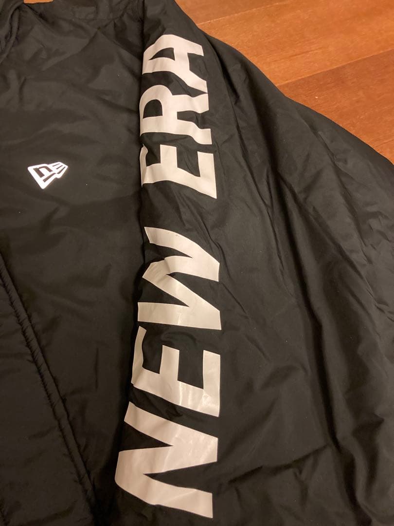 NEW ERA ベンチコート　ロングジャケット フード付き　XL 美品