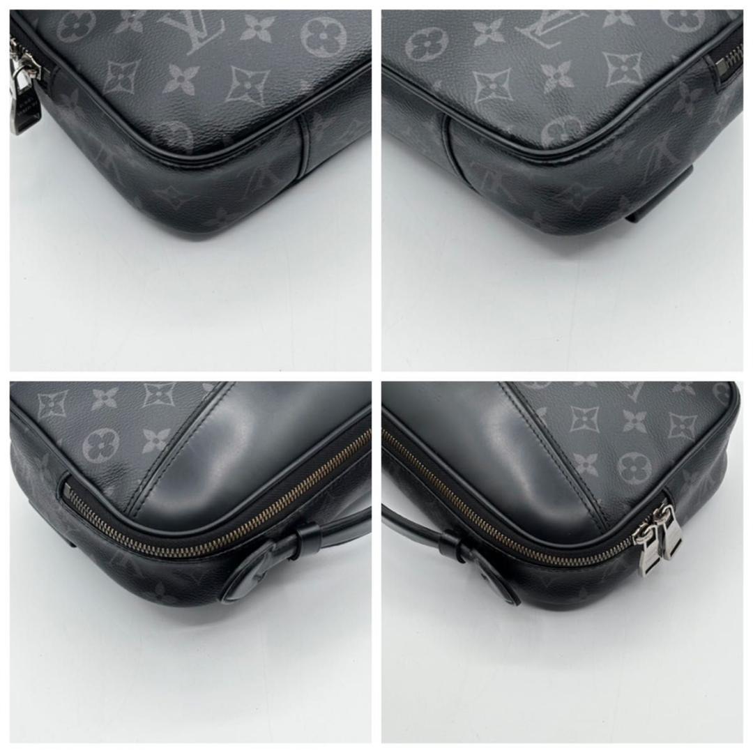 鑑定済 人気 ルイヴィトン モノグラム エクリプス バムバッグ ボディバッグ 黒