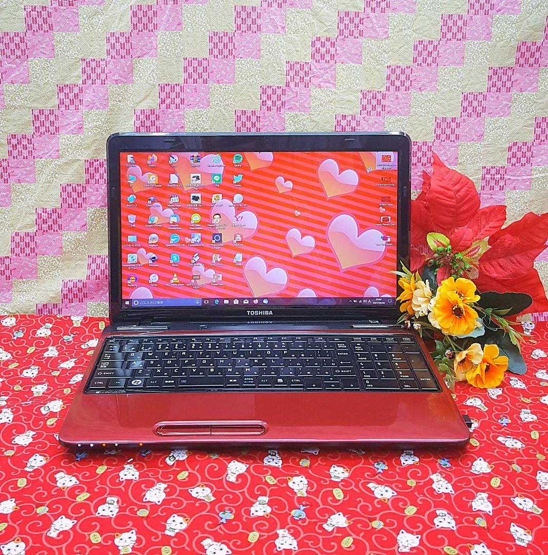 最新Win11搭載♥東芝♥2世代Corei5搭載♥レッド色東芝♥動画編集