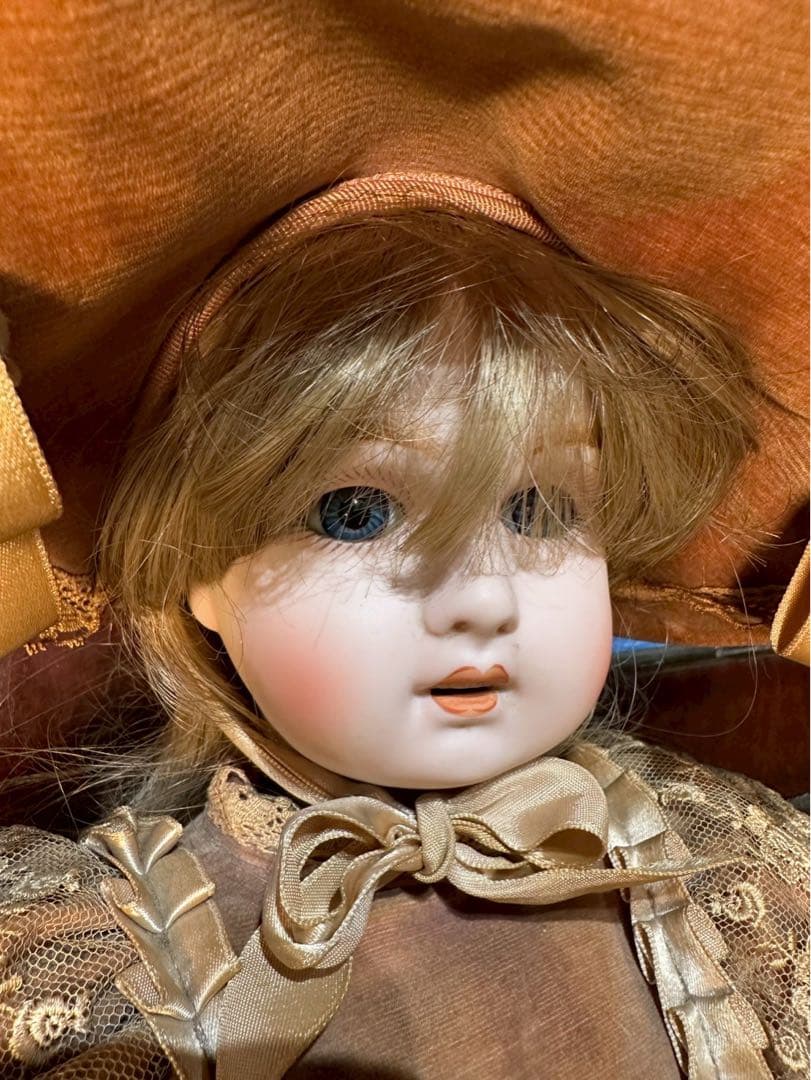 お*た様 ジュモー ビスクドール アンティーク インテリア 人形 陶器人形 ビン