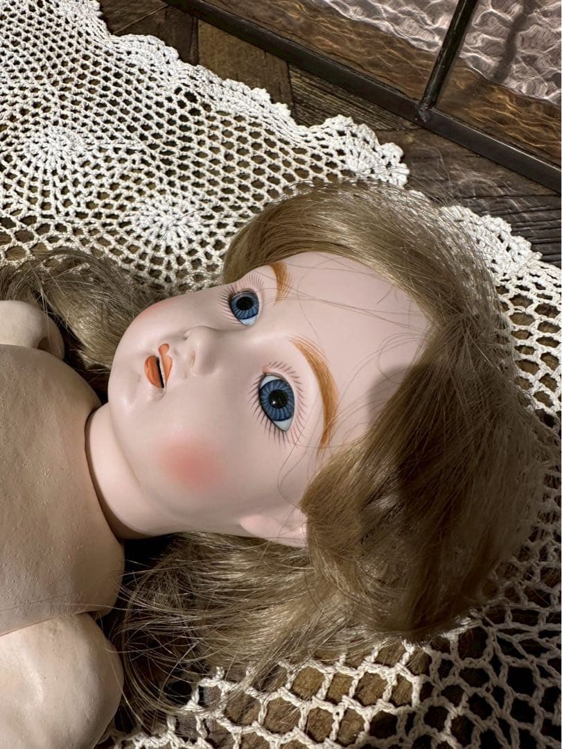 お*た様 ジュモー ビスクドール アンティーク インテリア 人形 陶器人形 ビン