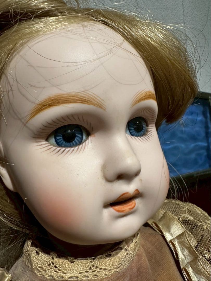 お*た様 ジュモー ビスクドール アンティーク インテリア 人形 陶器人形 ビン