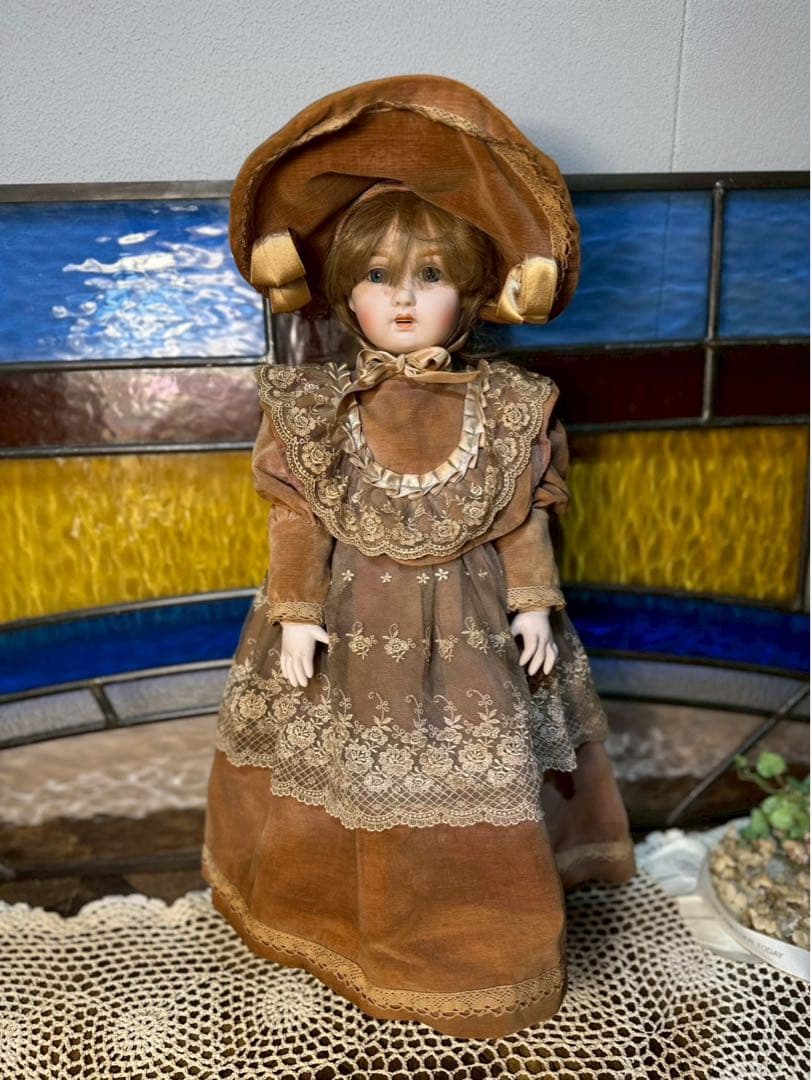 お*た様 ジュモー ビスクドール アンティーク インテリア 人形 陶器人形 ビン