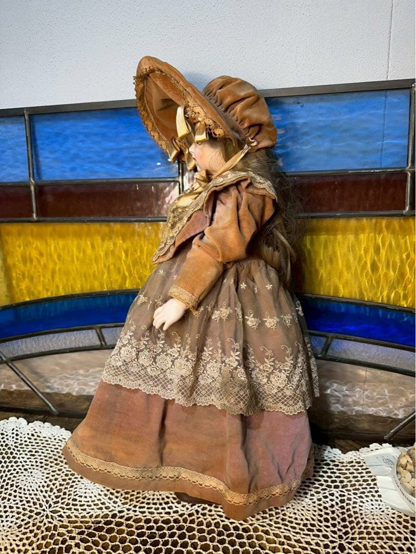 お*た様 ジュモー ビスクドール アンティーク インテリア 人形 陶器人形 ビン