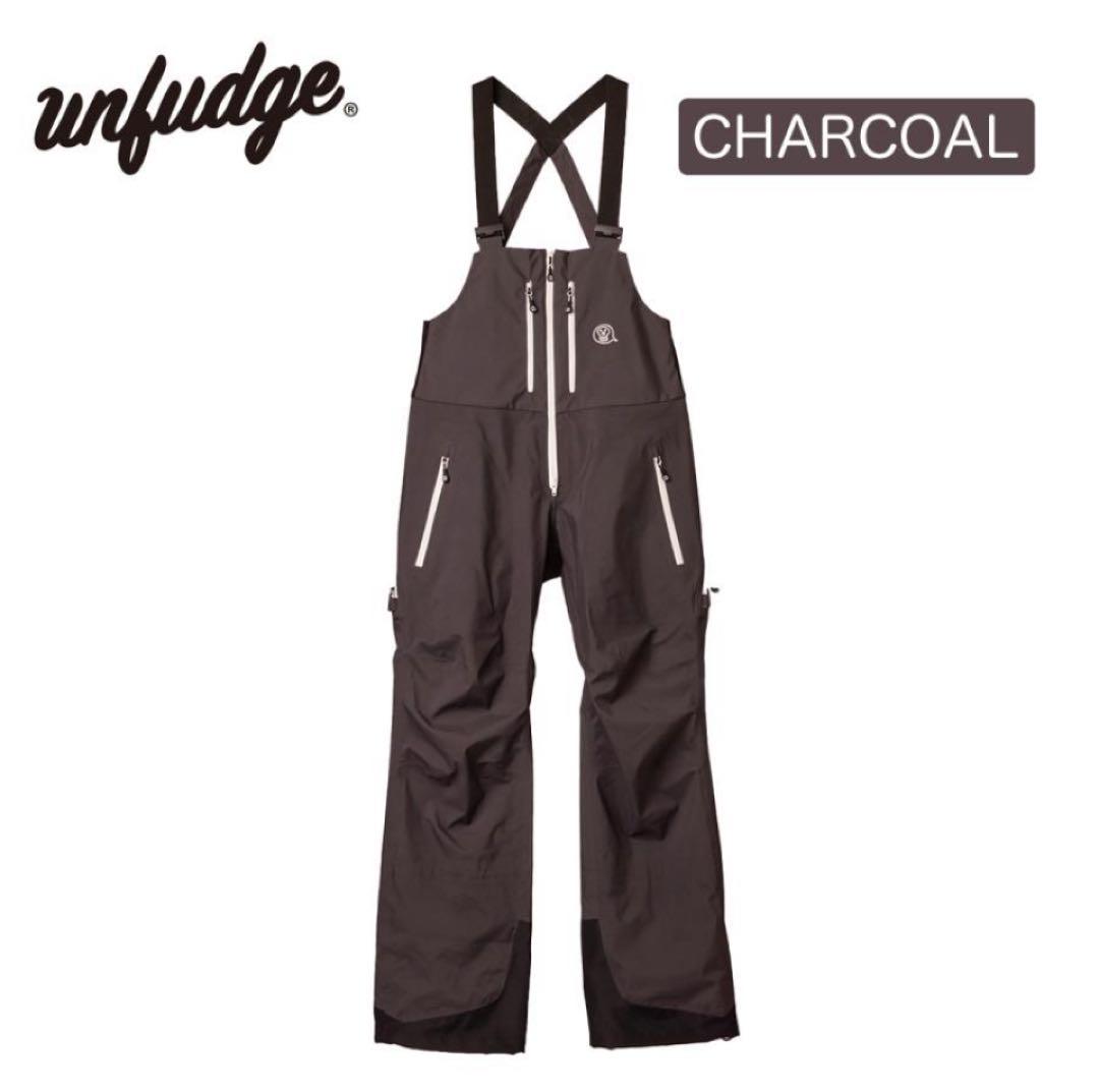 新品unfudge SMOKE BIB PANTS 24-25 M/チャコール