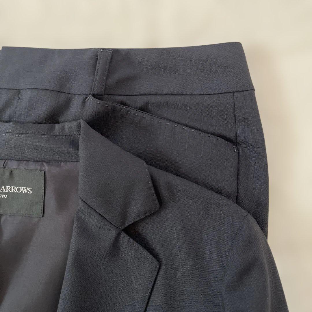 超美品♡ユナイテッドアローズ ストライプ スーツ 紺 M+L オールシーズン