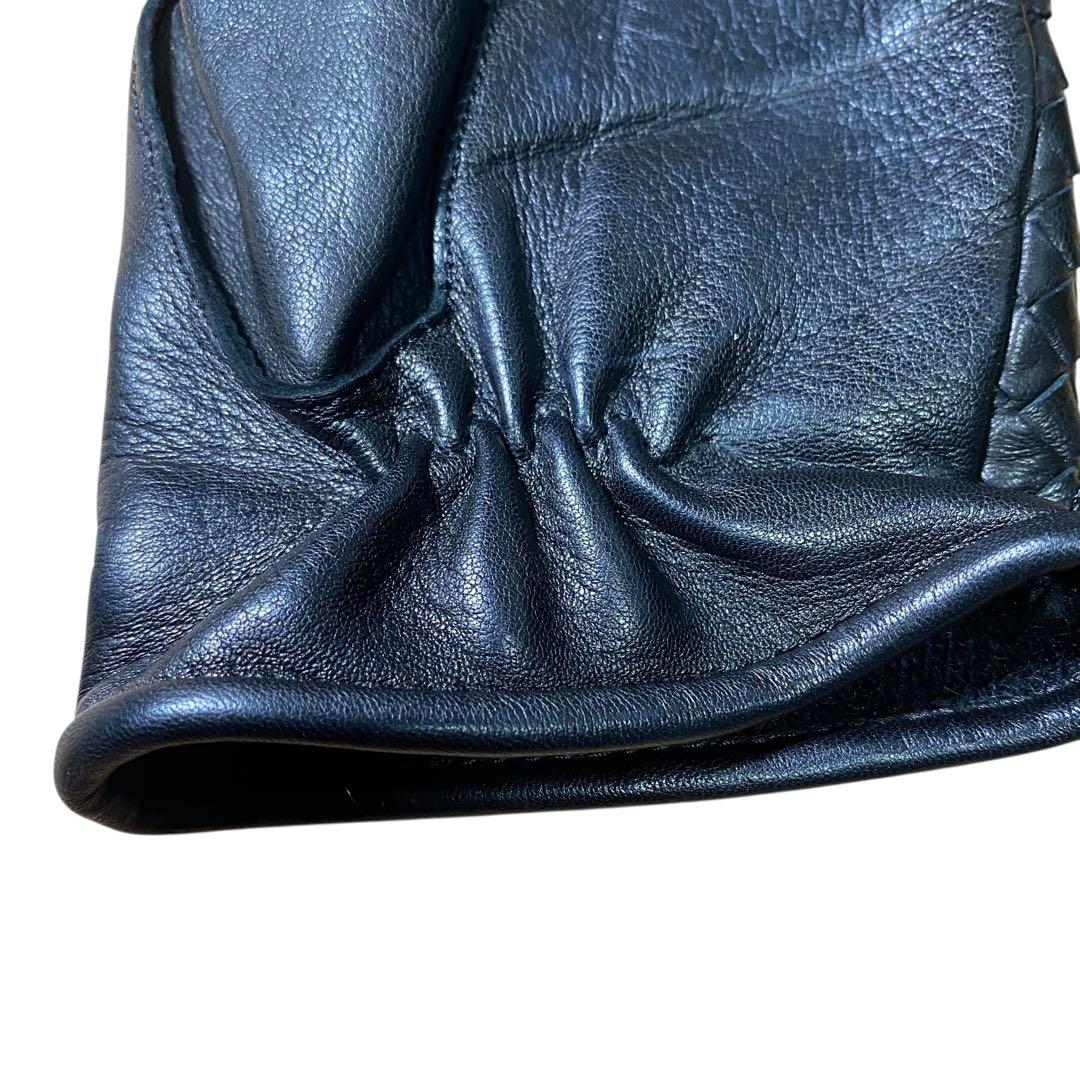 美品✨BOTTEGA BENETA イントレチャートレザーグローブ　箱付き