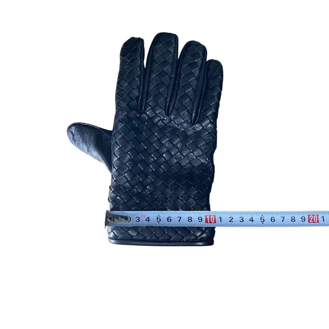 美品✨BOTTEGA BENETA イントレチャートレザーグローブ　箱付き