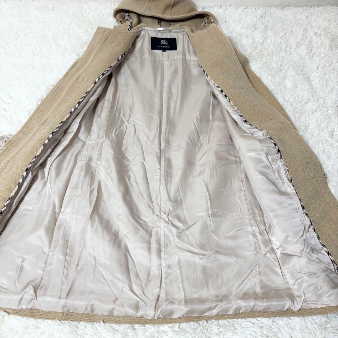 バーバリーロンドン フード付き ロングダッフルコート キャメル サイズ40