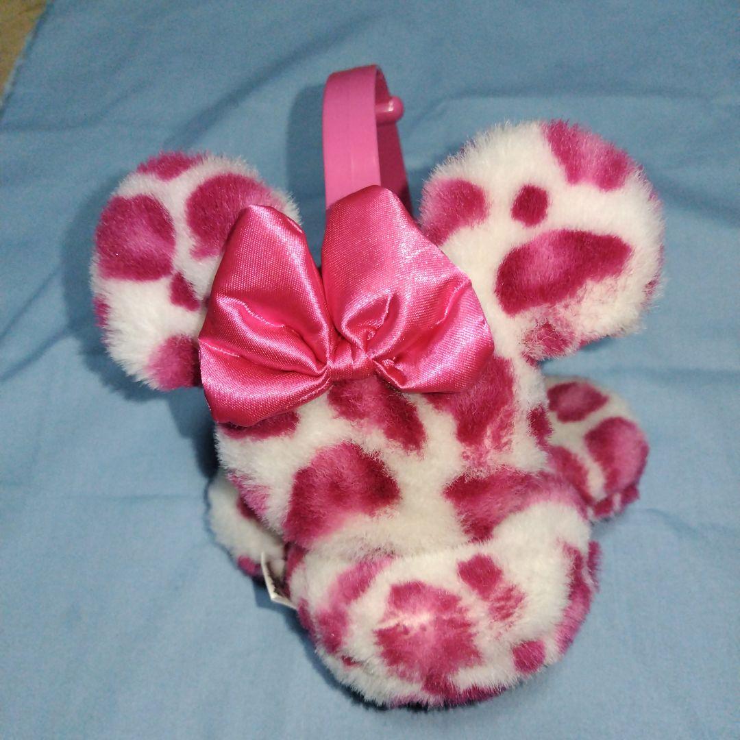 ディズニー イヤーマフ 耳あて ミニーマウス ヒョウ柄 レオパード ピンク