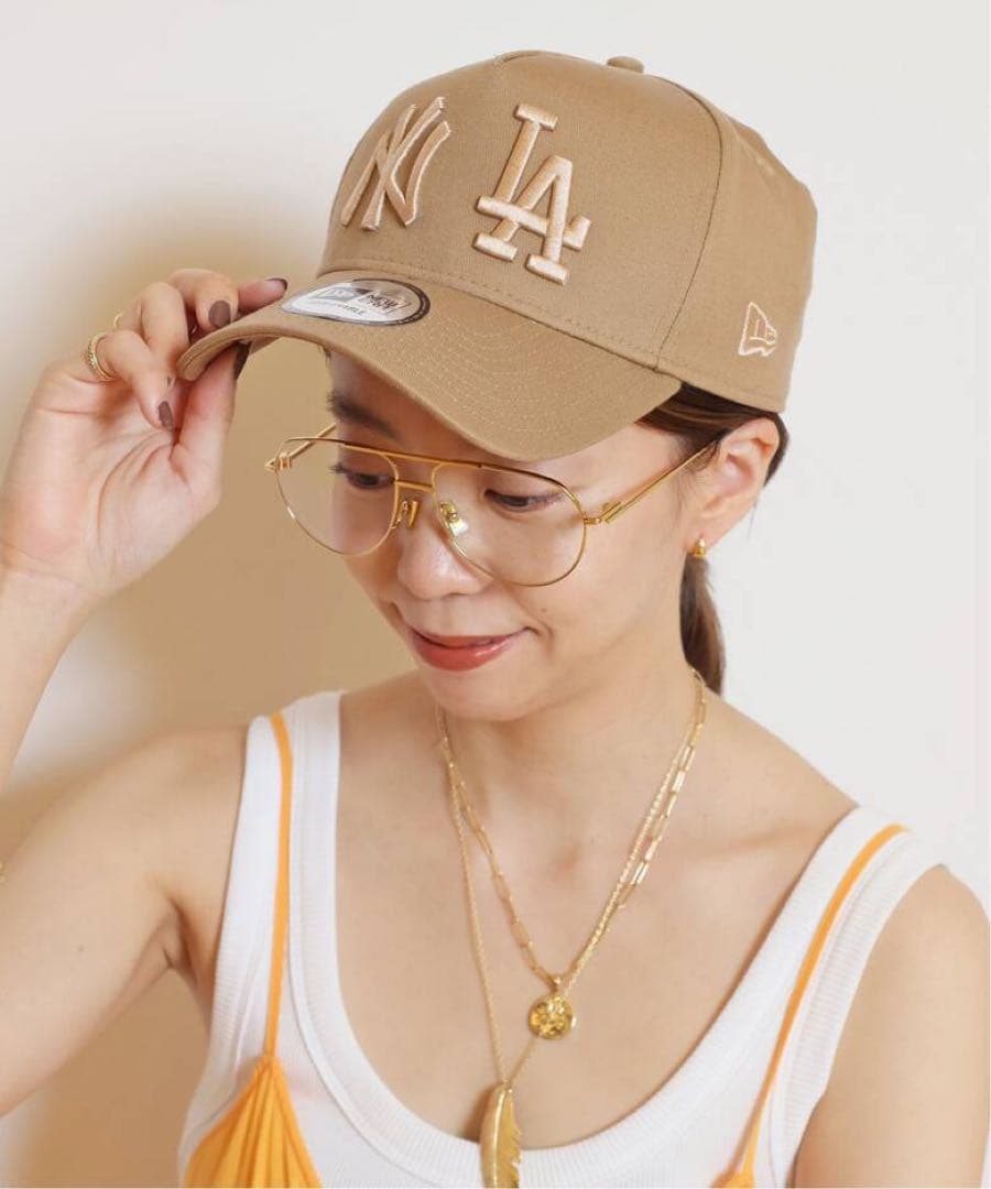 美品　NEW ERA ニューエラ 9FORTY DOUBLE LOGO キャップ