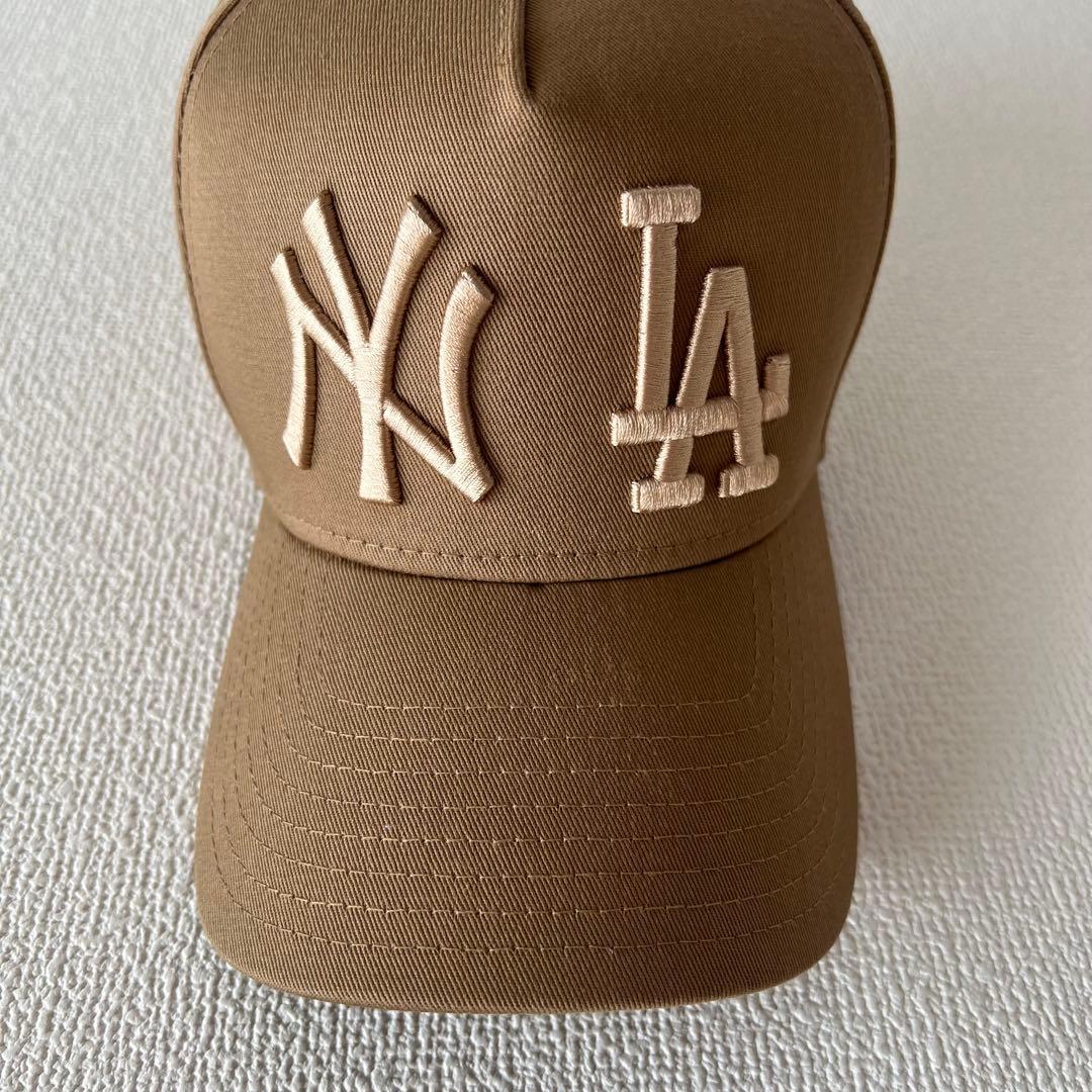 美品　NEW ERA ニューエラ 9FORTY DOUBLE LOGO キャップ