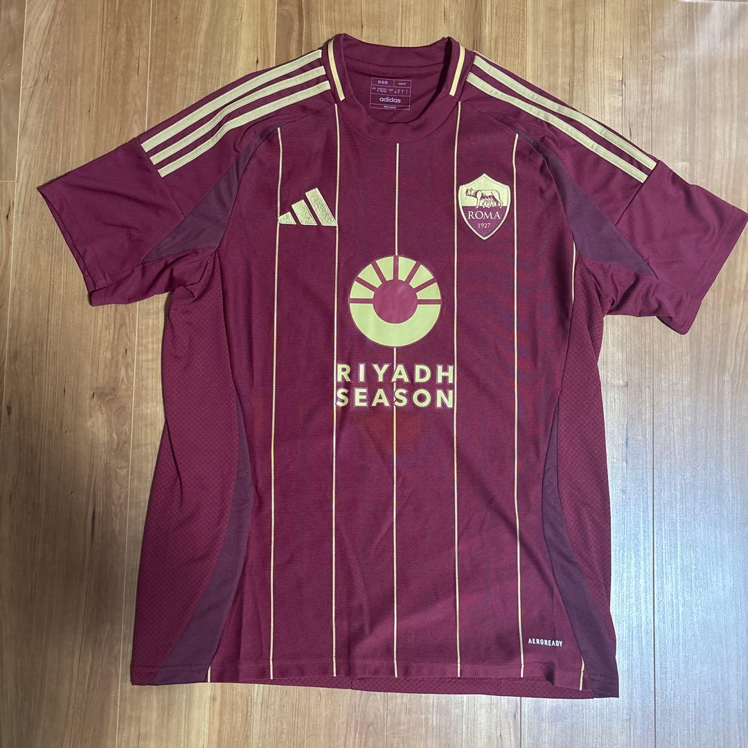 ゆーまろ　AS Roma サッカーシャツ XL ワインレッド