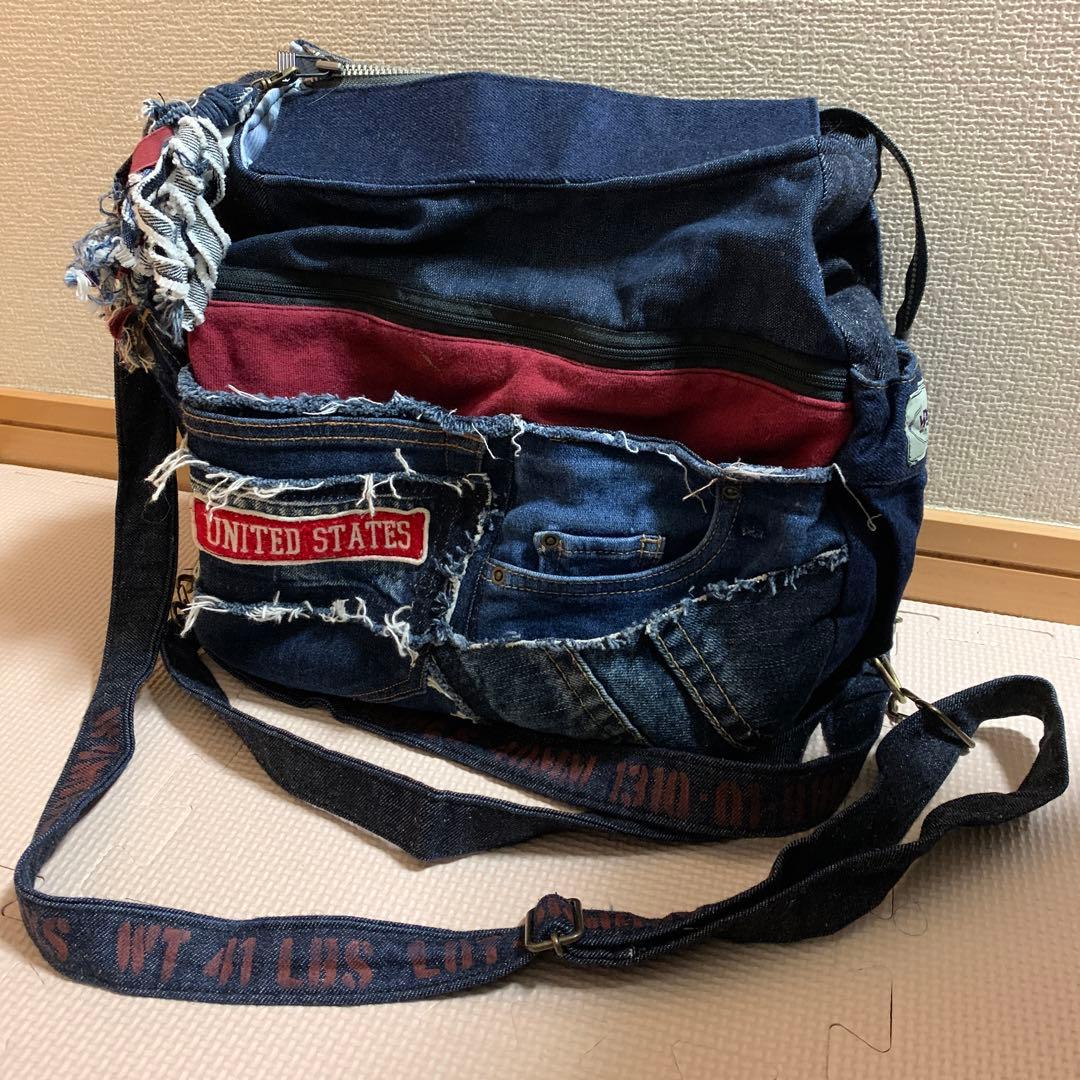 デニムリメイクバッグ