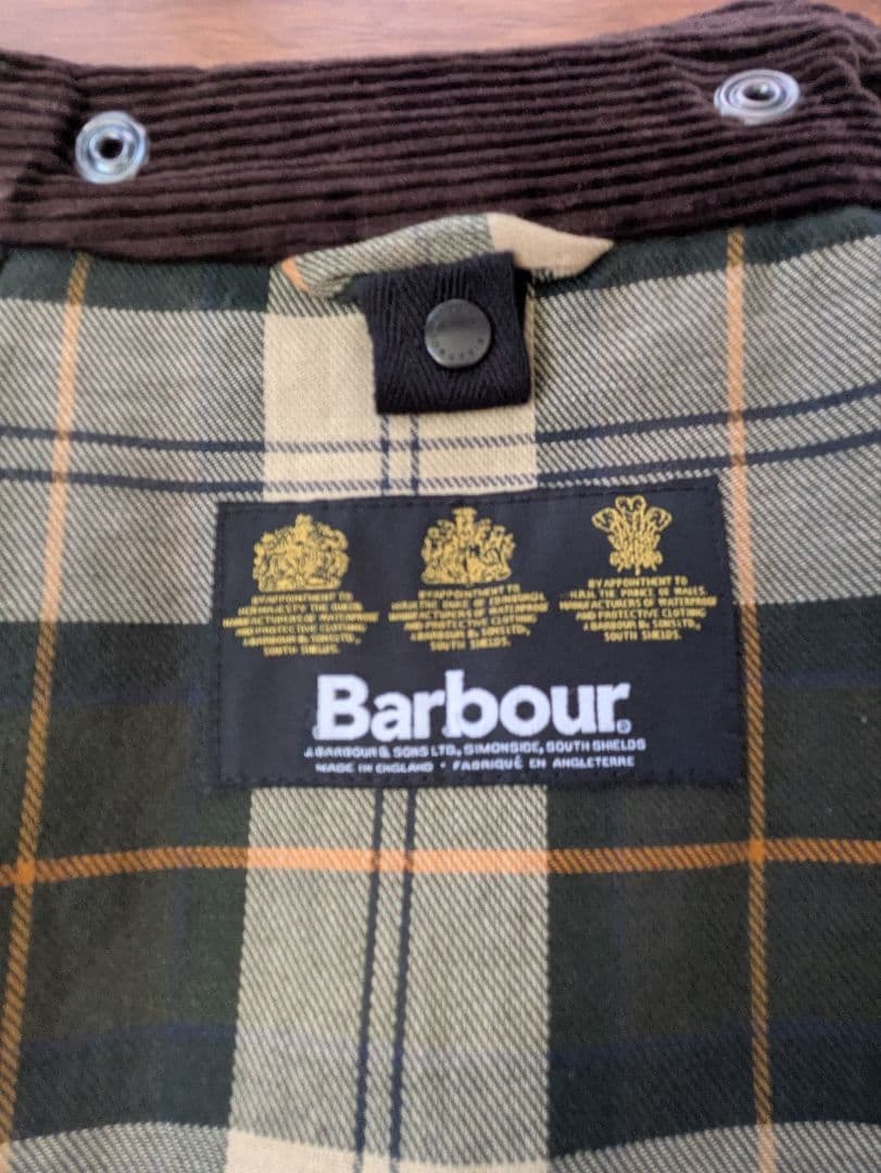 バブアー　ビデイル　オリーブ　38