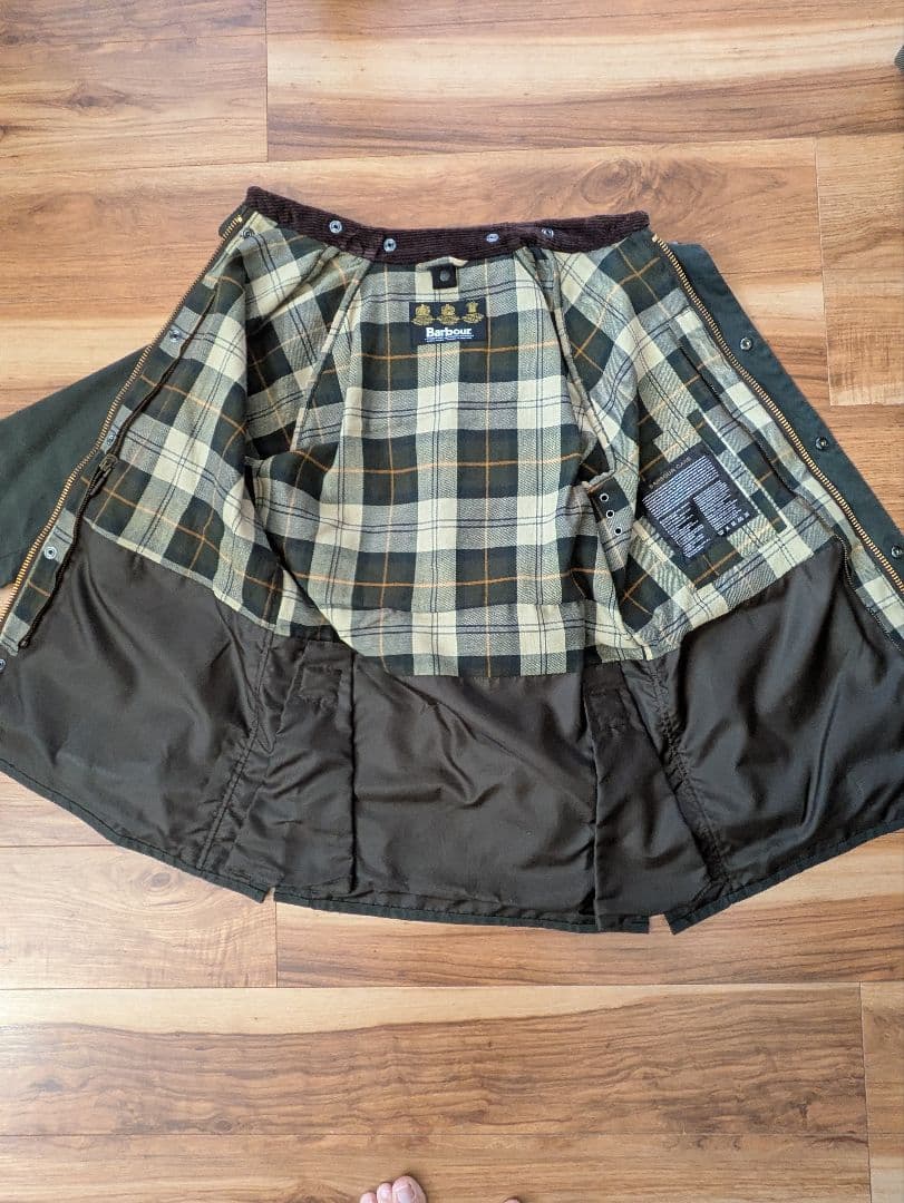 バブアー　ビデイル　オリーブ　38