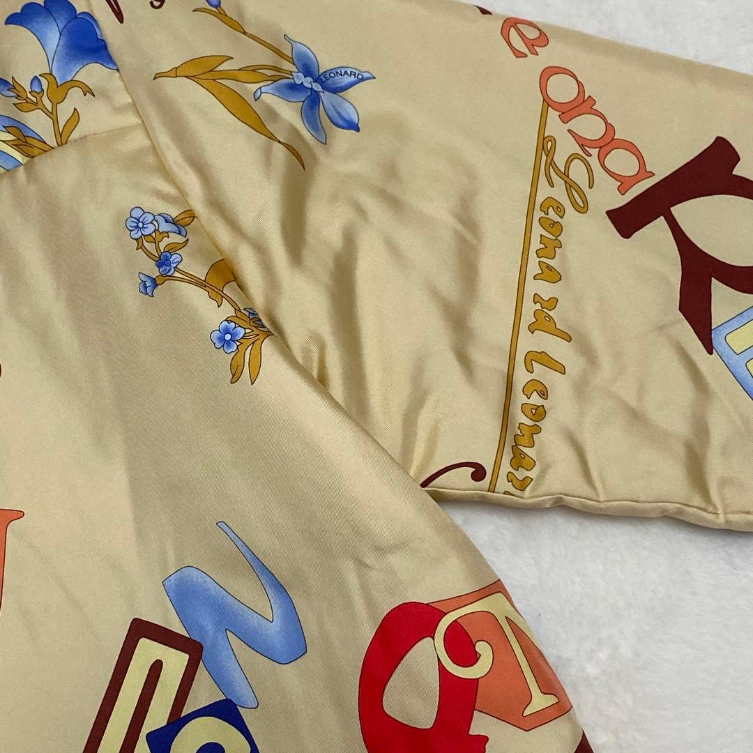 LEONARD SPORT コート アルファベット ボタニカル 総柄