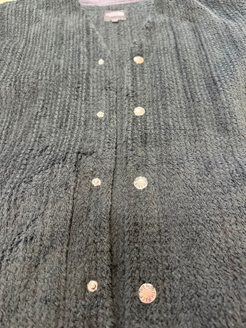 THE NORTH FACE ブラック ポーラテックフリースカーディガン L