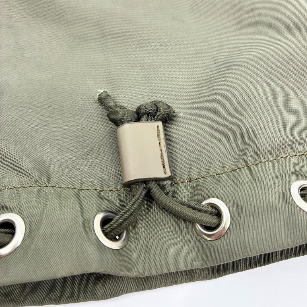 PRADA プラダ 巾着ポーチ カーキ A1362A2