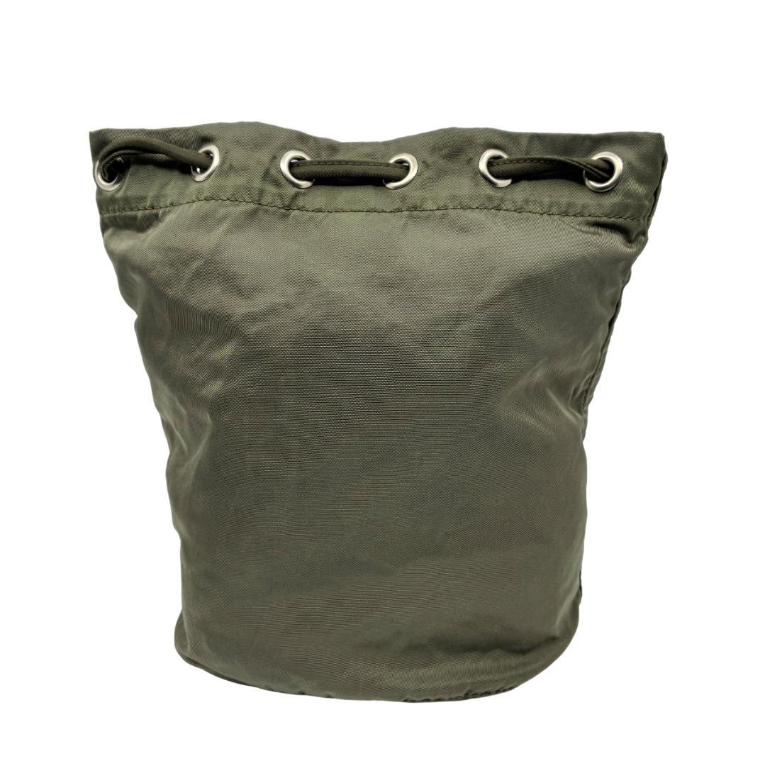 PRADA プラダ 巾着ポーチ カーキ A1362A2