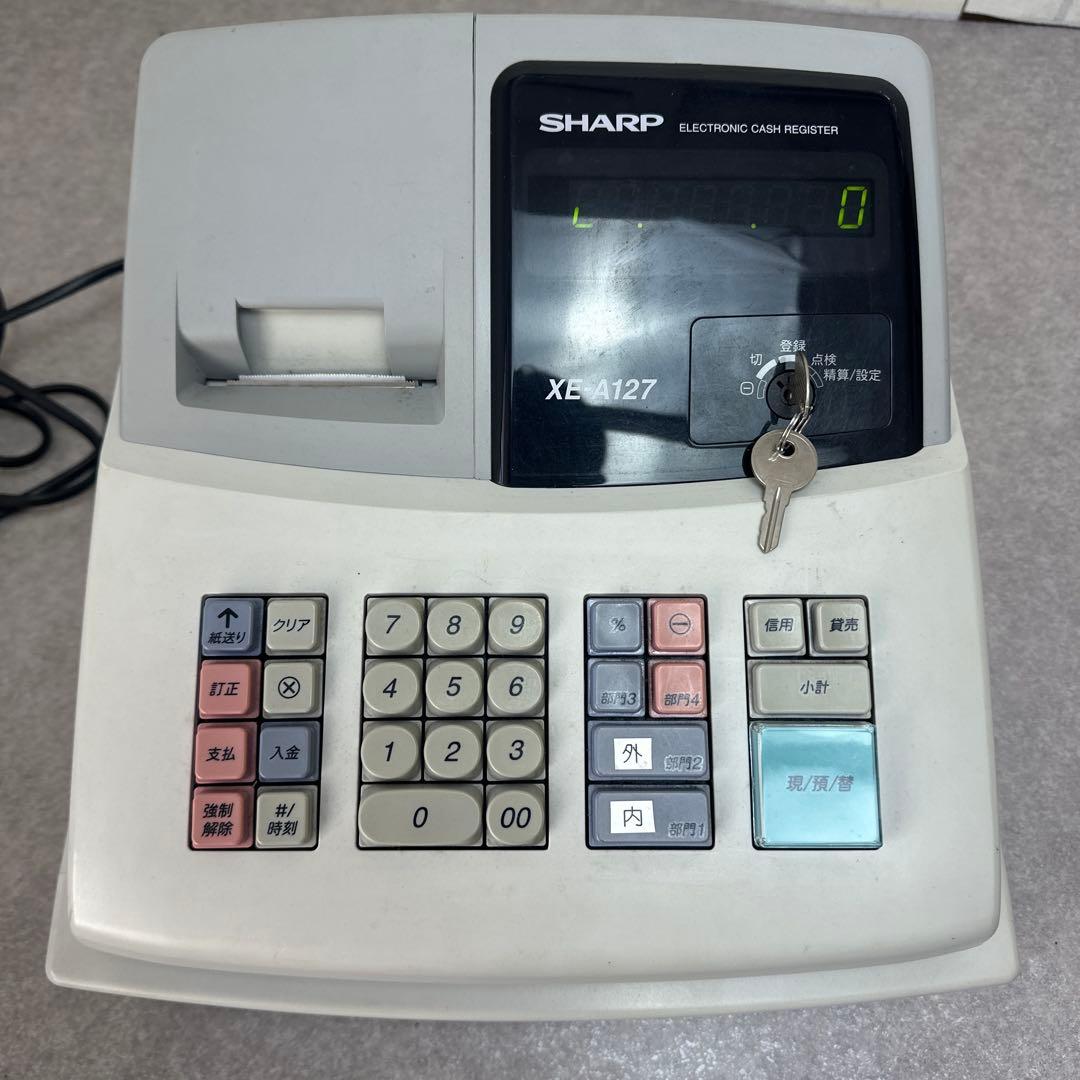 SHARP シャープ XE-A127 電子レジスタ レジ機 シャープレジスタ
