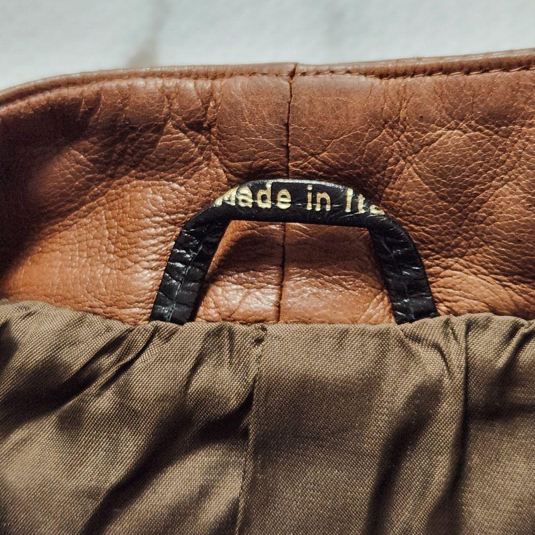 入手困難✨L相当 BALLY バリー レザージャケット ラムレザー マオカラー