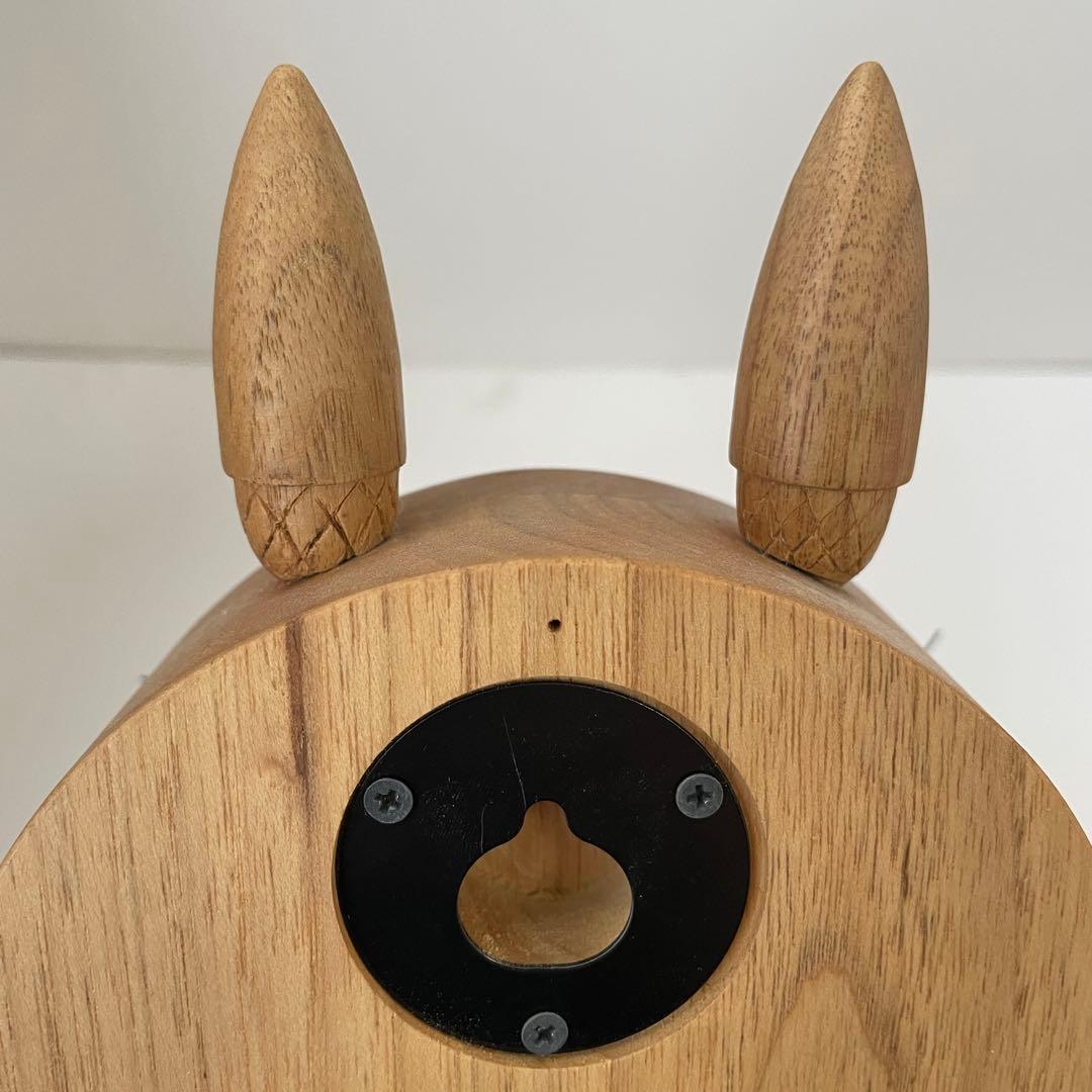 【 廃盤品 】トトロ 木製 時計 リズム時計工業 置き/掛け両用