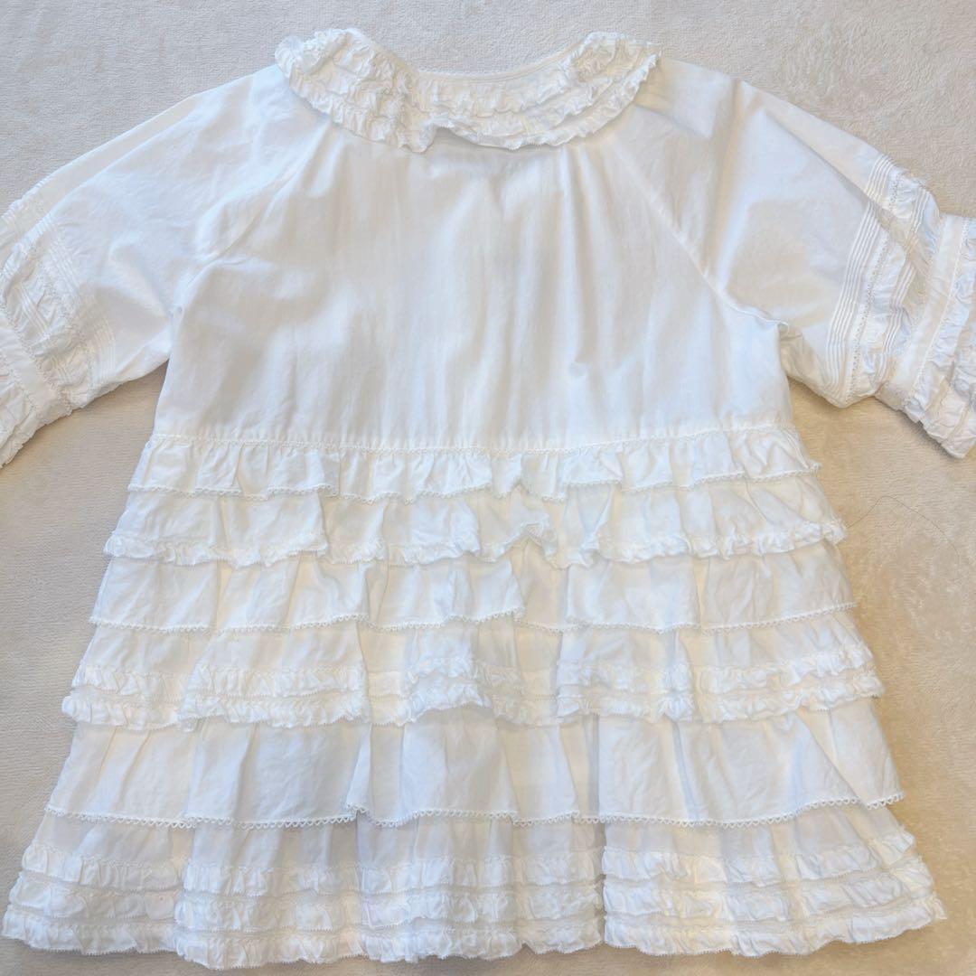 【美品】ピンクハウス　段々ピコフリルブラウス