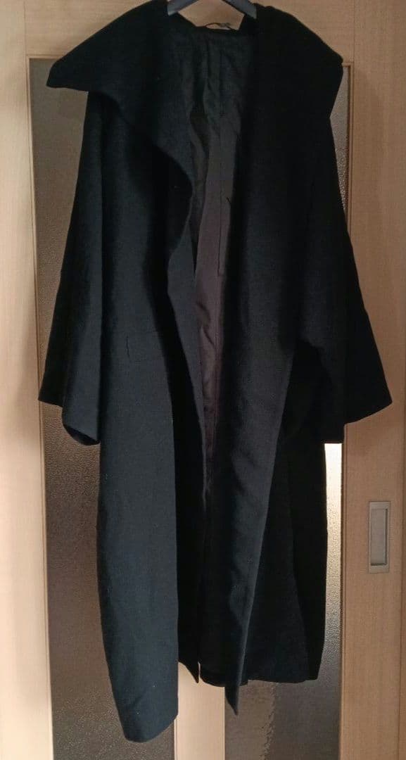 ヨウジヤマモト　ロングコート　ガウン　ブラック