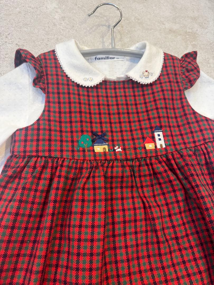 お値下げしました#美品#現行品 ファミリア 定番 90 ワンピース ブラウス