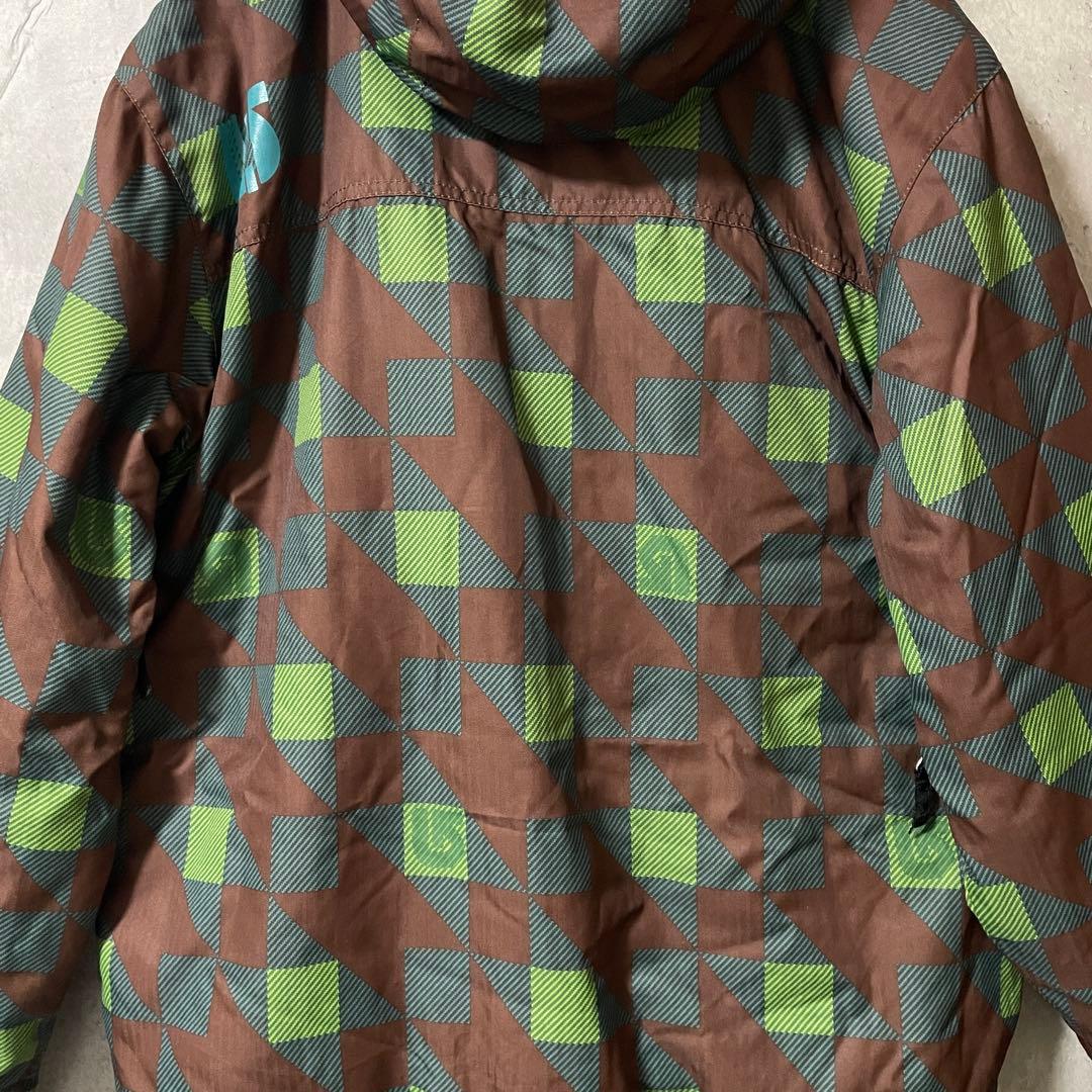Burtonバートンスキーウェアスノーボードジャケットパーカーフードチェック総柄