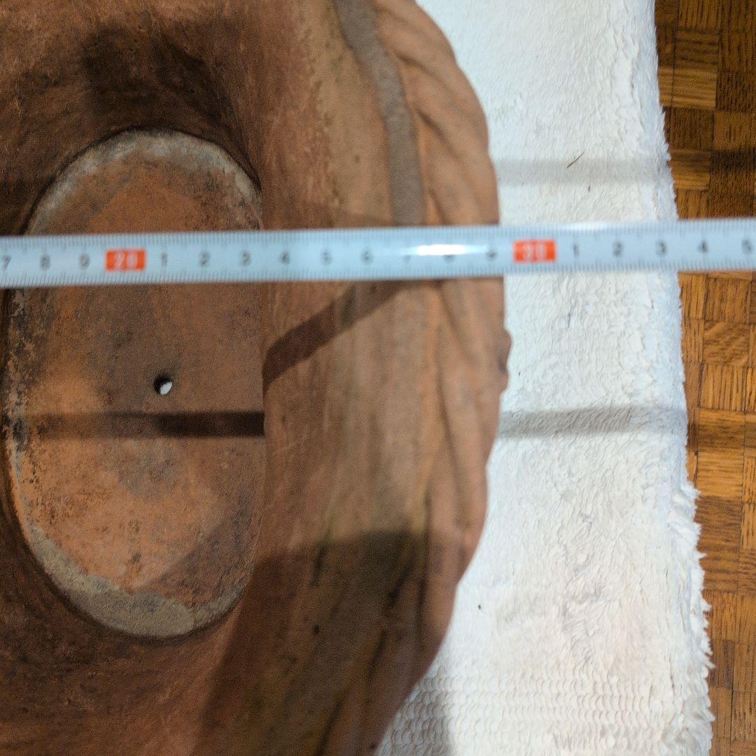 テラコッタ鉢　テラコッタ植木鉢　楕円形　　お買い得　希少　バラクラ購入 大サイズ