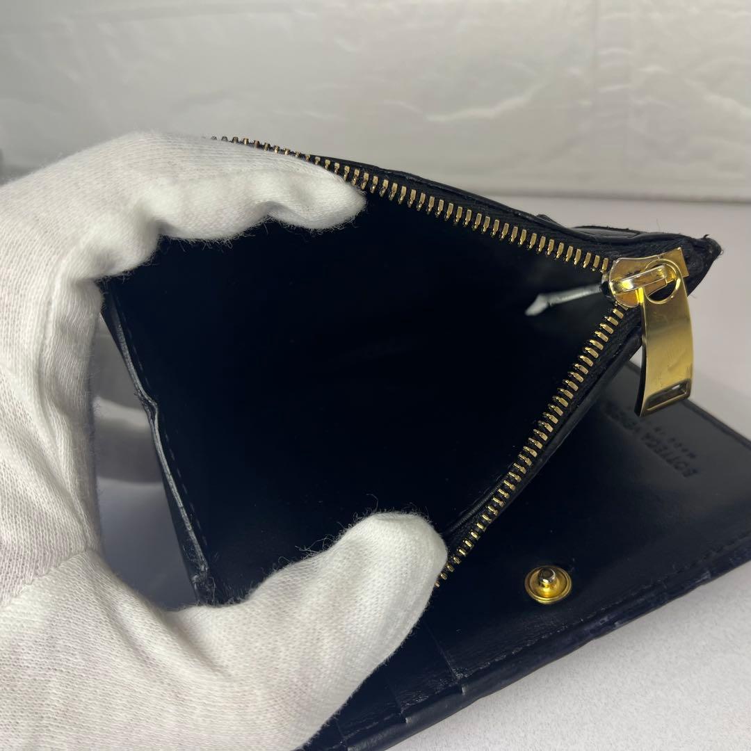 BOTTEGA VENETA 二つ折り財布 イントレチャート ブラック 美品