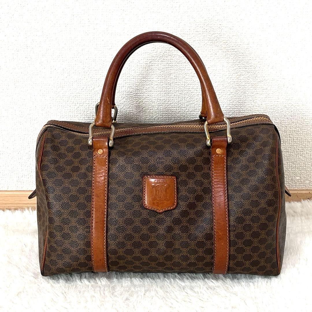 セリーヌ マカダム ミニボストンバッグ