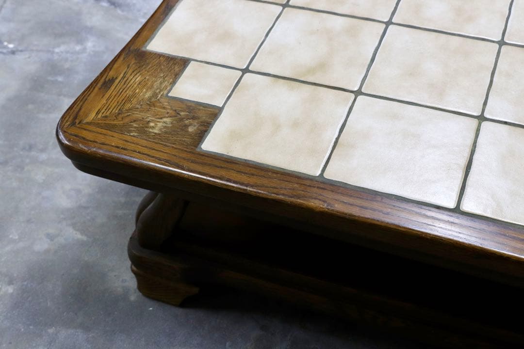 GMIK497○オランダ ダッチカントリースタイル タイルトップ センターテー