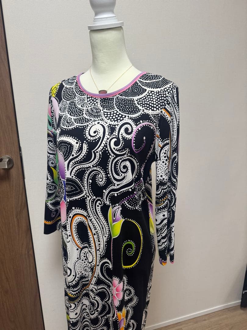 美品　LEONARD レオナール ロングワンピース LL