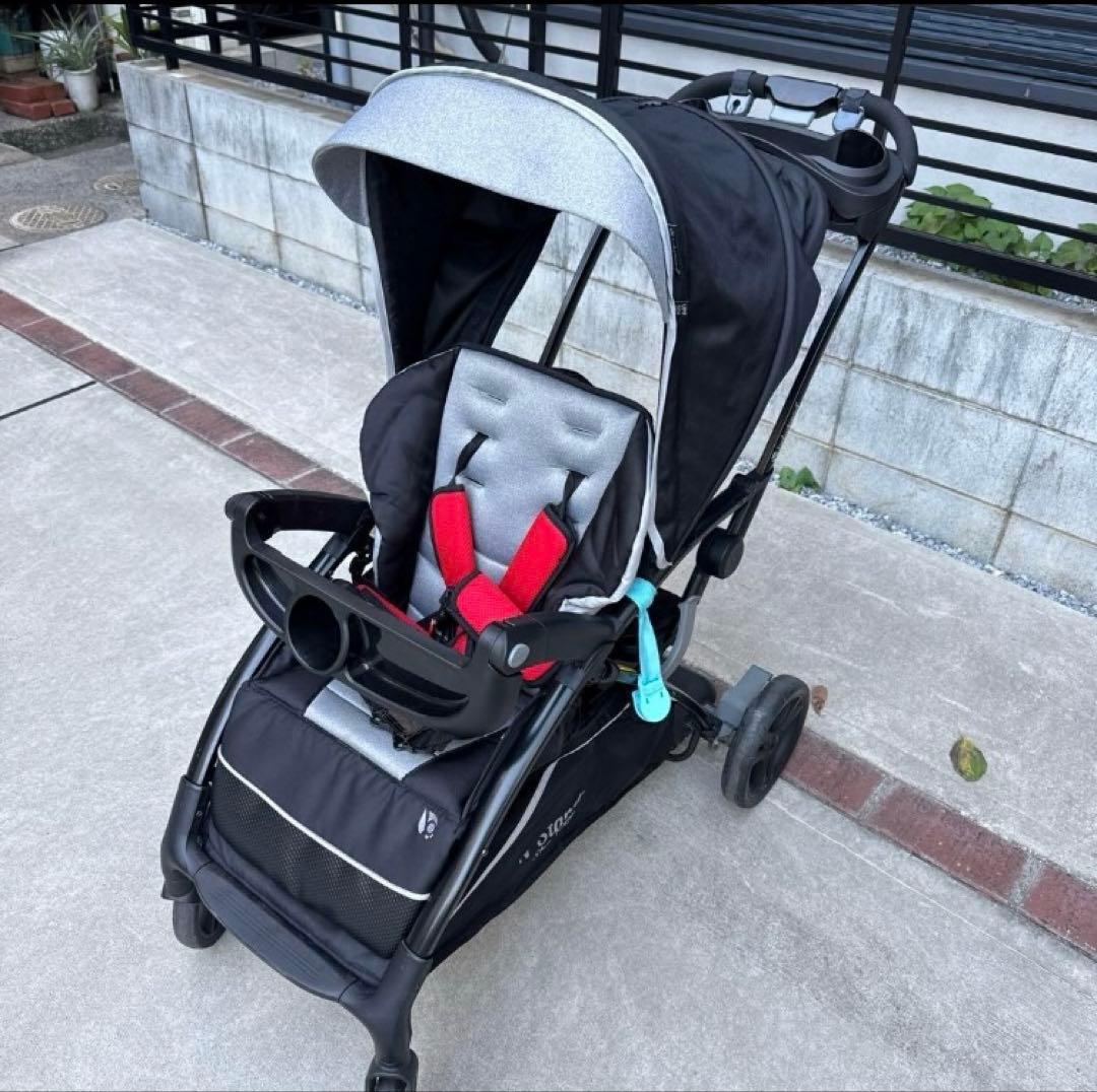 baby trend 二人乗りベビーカー ブラック/グレー