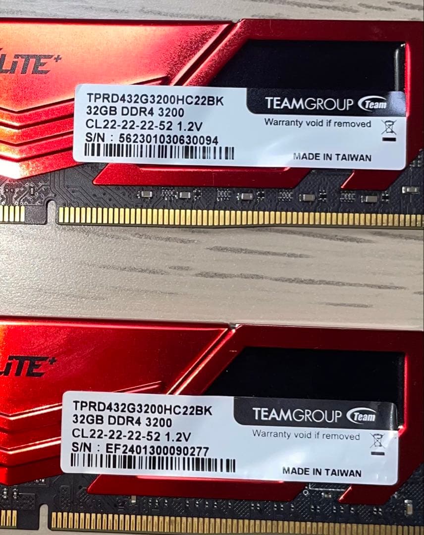 Team DDR4 3200MHz 64GB(32GB×2)