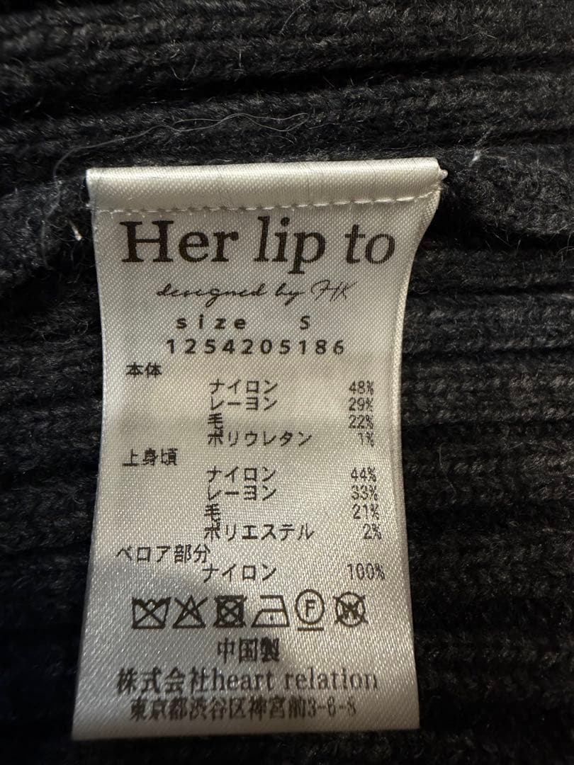 ワンピース Moor Argyle Ribbon Knit Dress