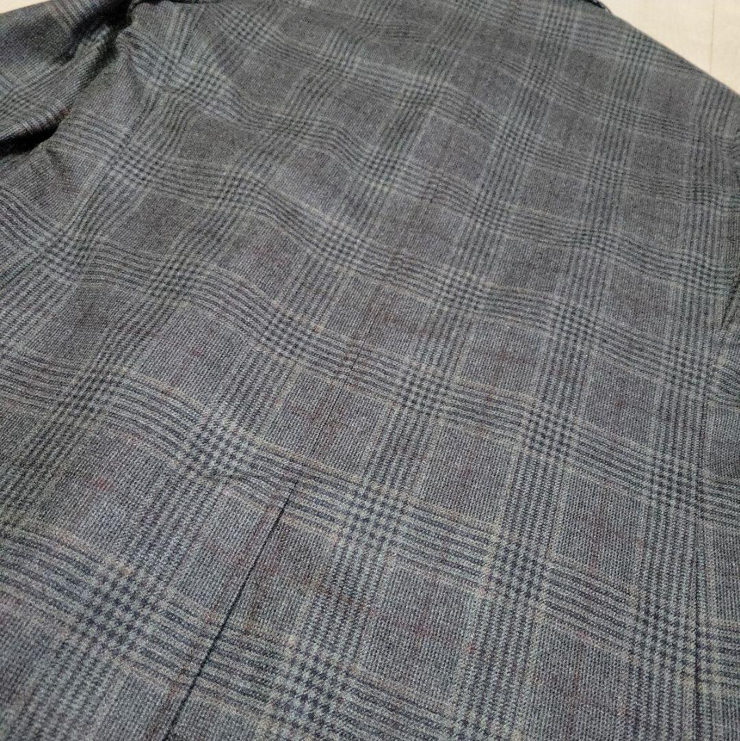 AQUASCUTUM★グレンチェック ステンカラーコート アクアスキュータム