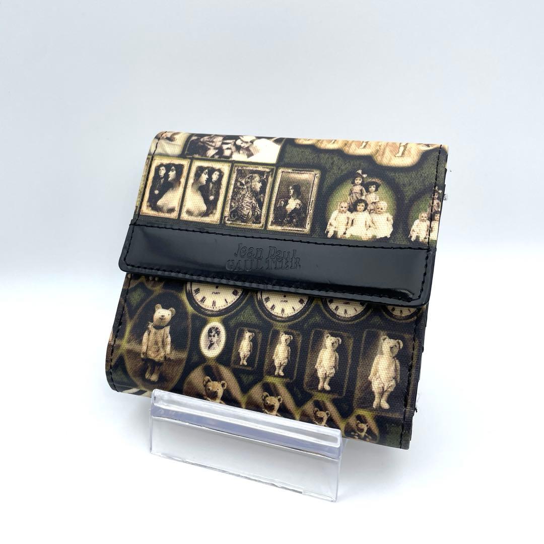 ジャンポール　ゴルチエ　折り財布　wホック　アンティークベア