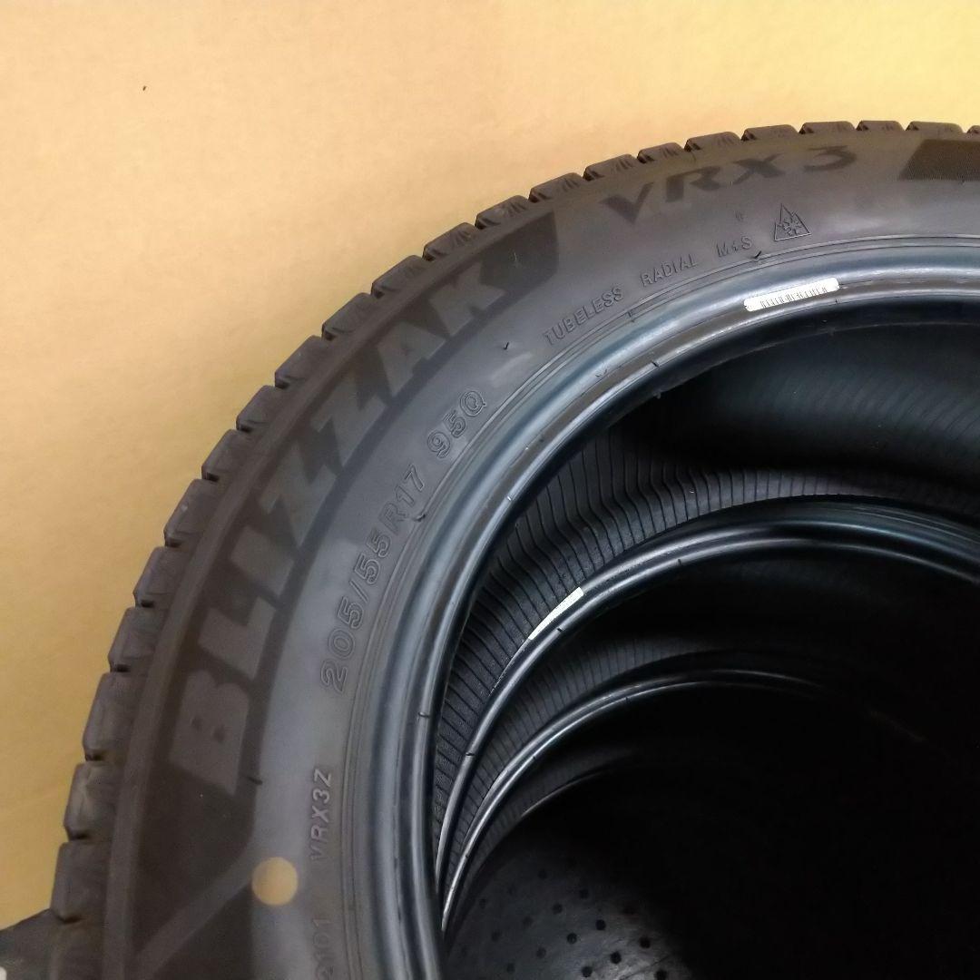 ★バリ山 205/55R17 ブリヂストン ブリザック VRX3 21年製 4本