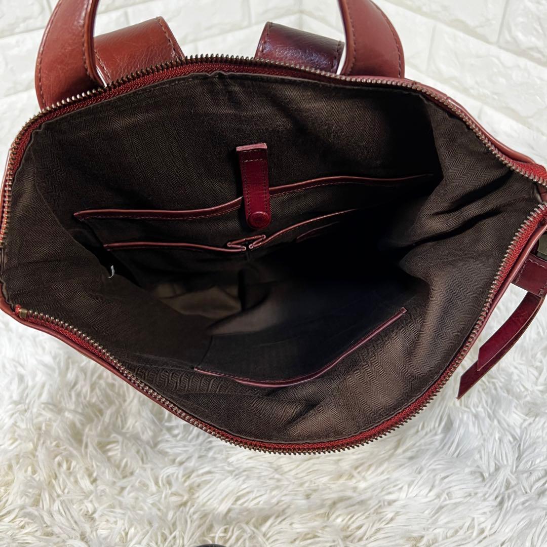 良品✨ゲンテン✨genten レザーリュック A4対応 ブラウン