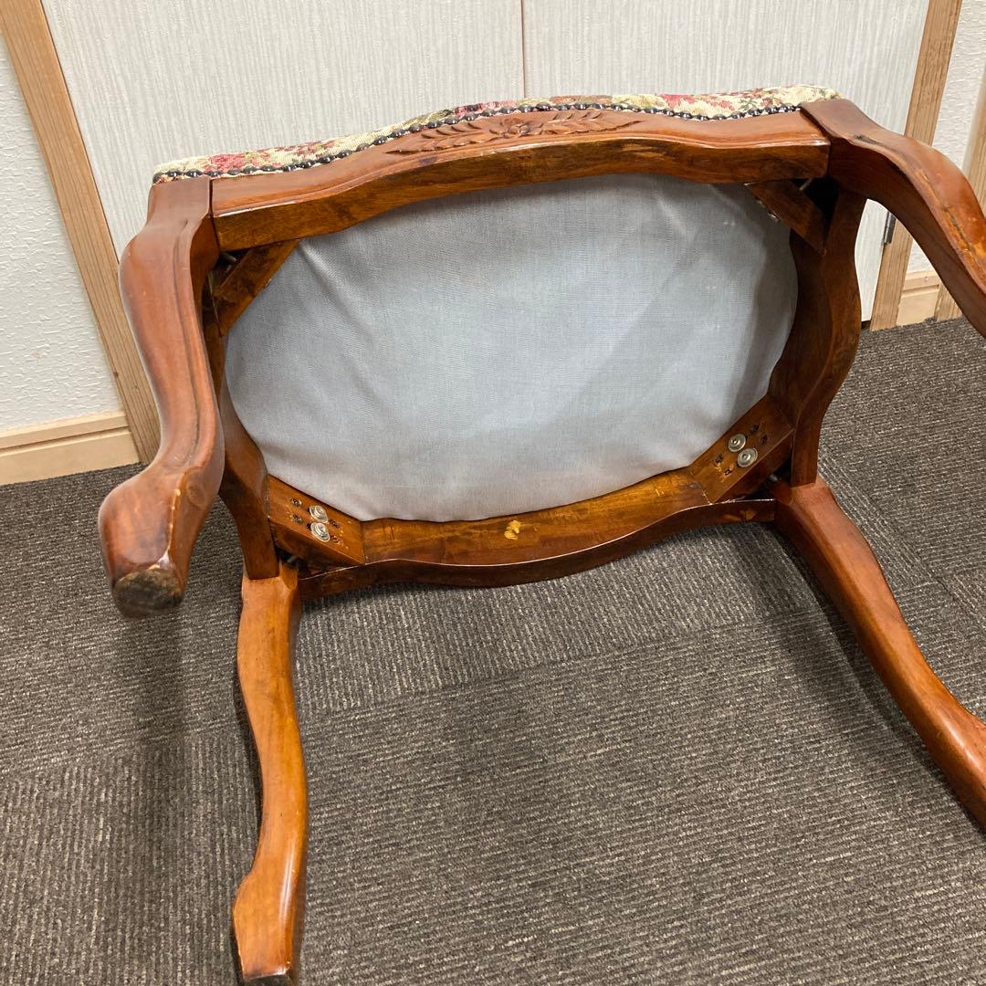 アンティーク調 ローチェア