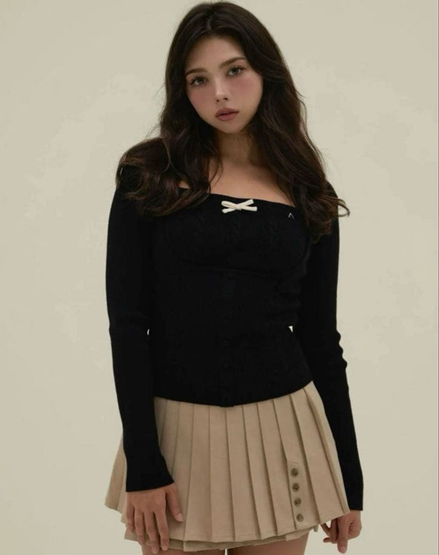 トップス andmary Sharon ribbon tops AM1517