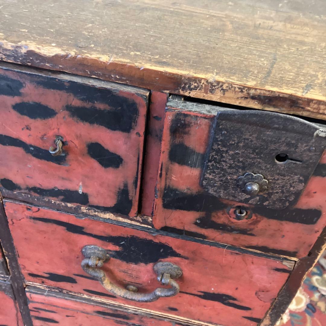 昭和レトロ 古家具 木製箪笥 薬箱 古道具 茶箪笥 ビンテージ ヴィンテージ