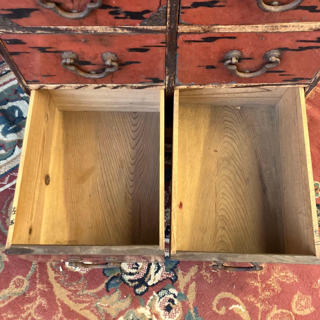 昭和レトロ 古家具 木製箪笥 薬箱 古道具 茶箪笥 ビンテージ ヴィンテージ