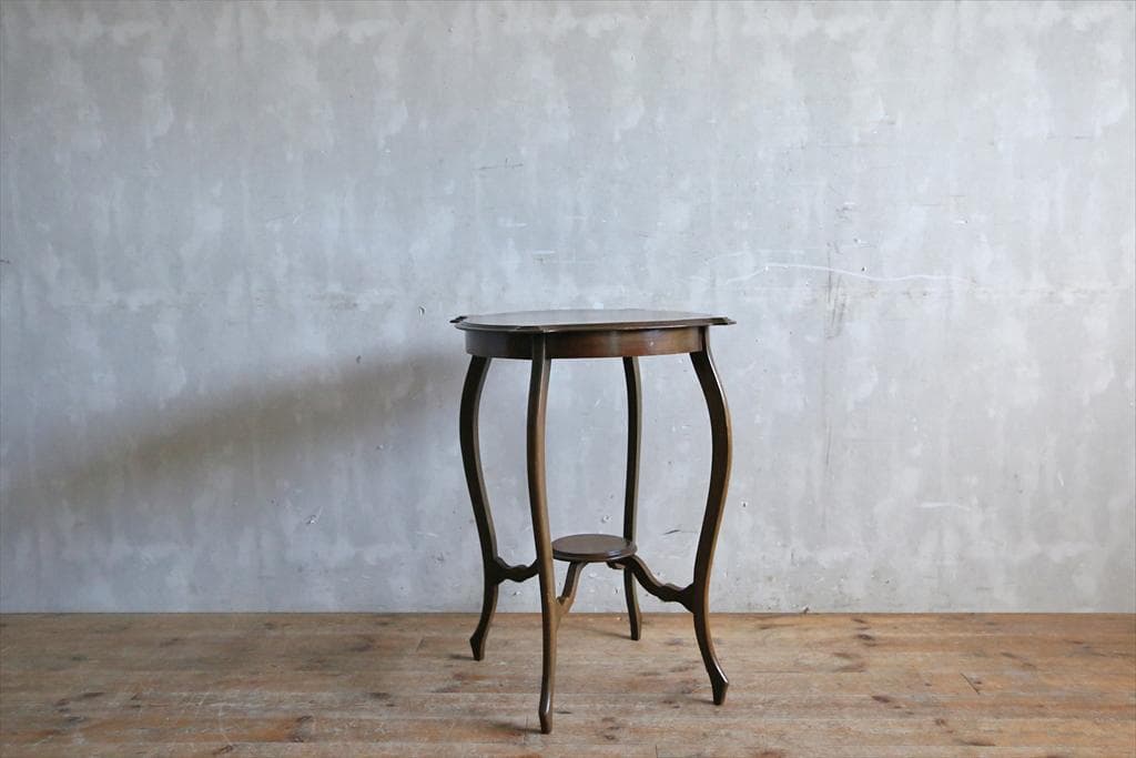 英国アンティーク木製サイドテーブル/オケージョナル/作業机/飾り棚(79-193