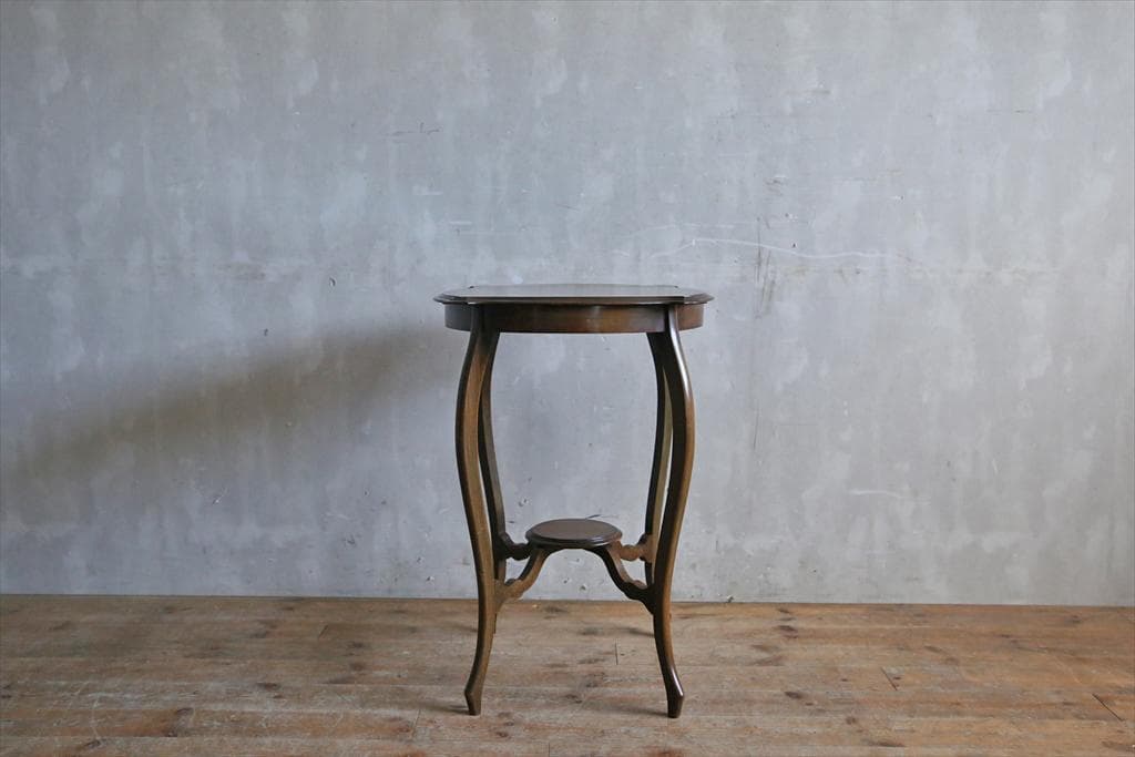 英国アンティーク木製サイドテーブル/オケージョナル/作業机/飾り棚(79-193