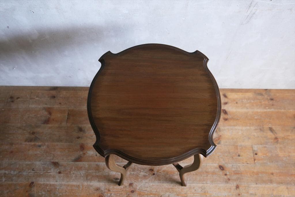 英国アンティーク木製サイドテーブル/オケージョナル/作業机/飾り棚(79-193